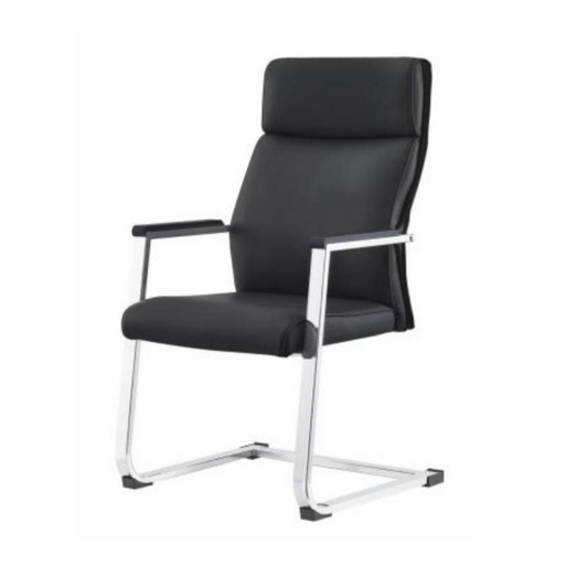 PU Upholstered Office Chair with Chromed Legs.T2188B