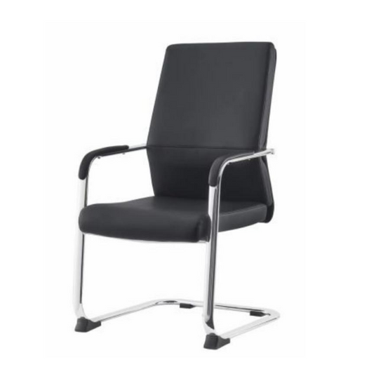 PU Upholstered Office Chair with Chromed Legs.T2217