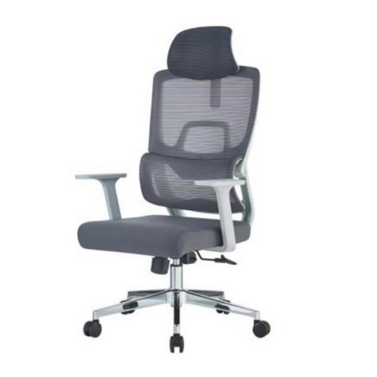 Grey Ergonomic Design Office Chair with Wheels.TM30