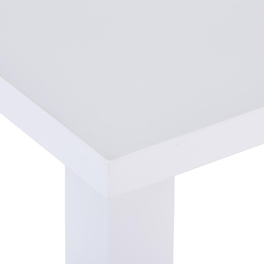 White MDF High Glossy Top Dining Table_1