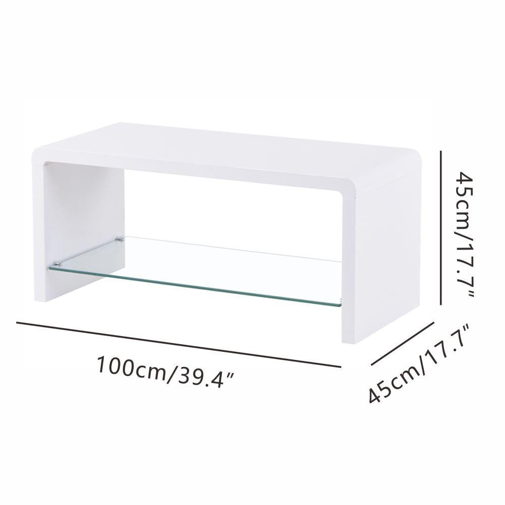 White Top with Glass Coffee Table_1
