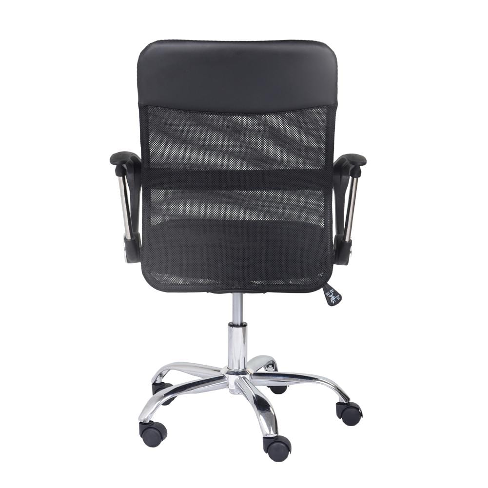 Office Chair Chromed legs Black_2