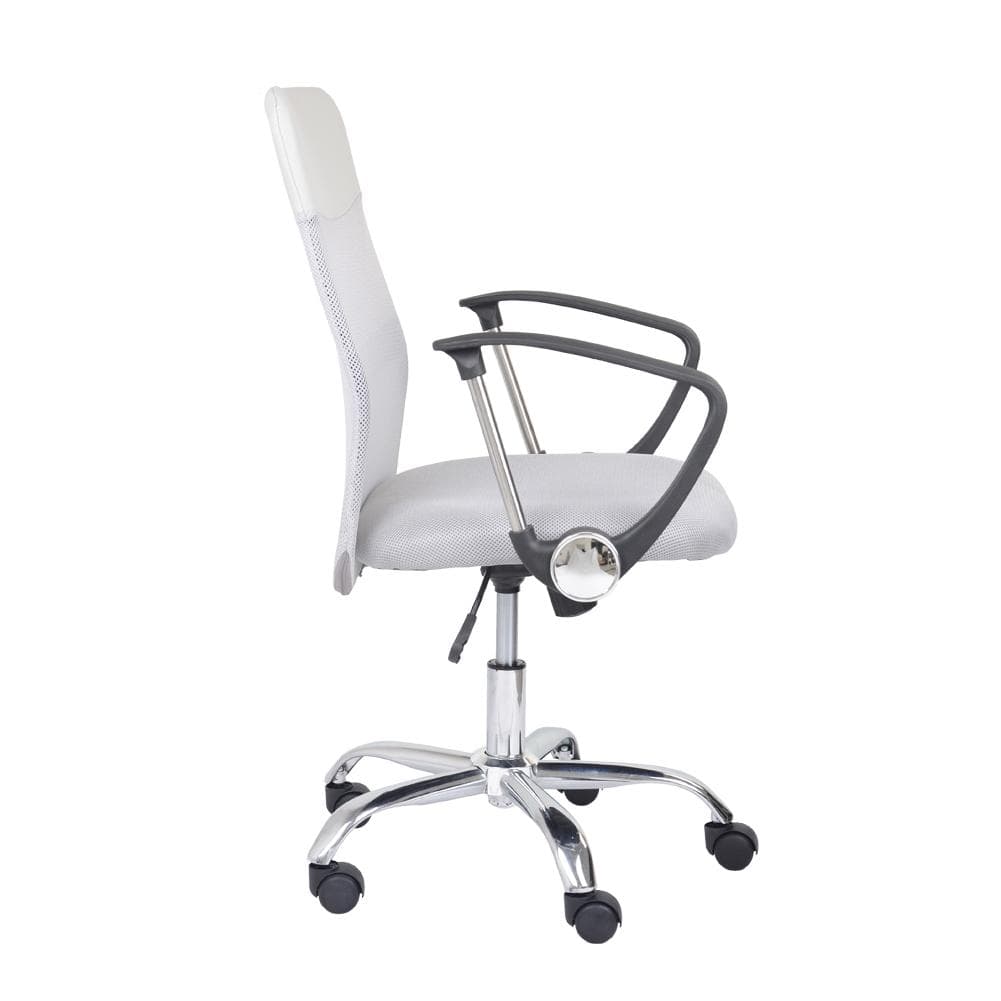 Office Chair Chromed legs White_2