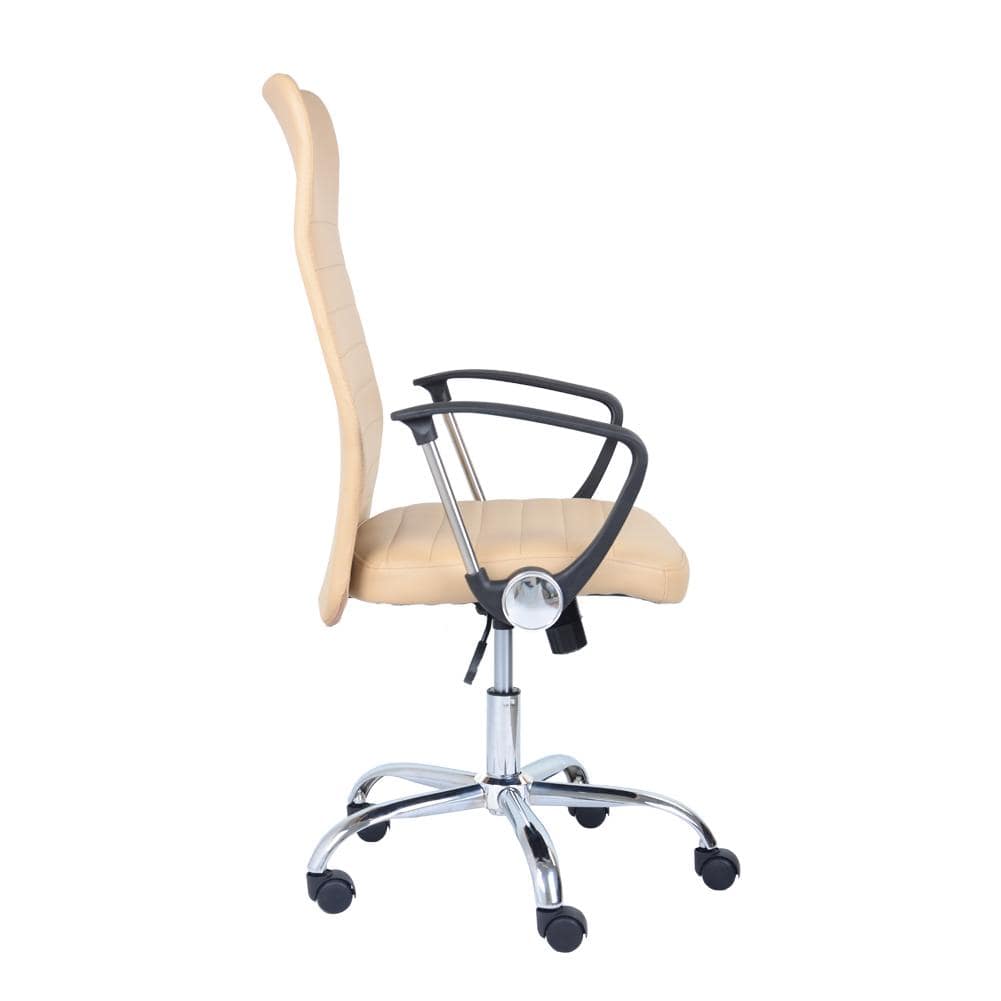 PU Office Chair Yellow_1