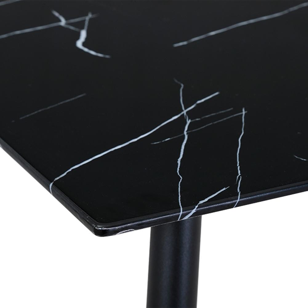 Black Marble Glass Dining Table_1