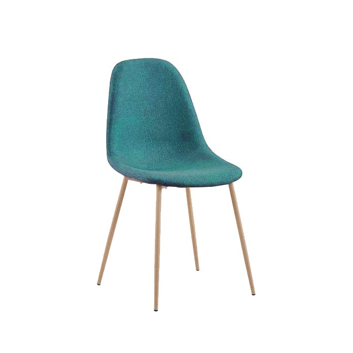 Flannel Peacock-Blue UKFR Dining Chairs Heat transfer leg 4pcs