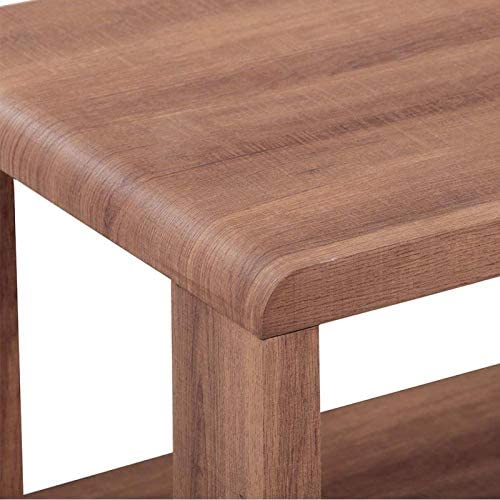 Sliding Low MDF Brown Coffee Table_1