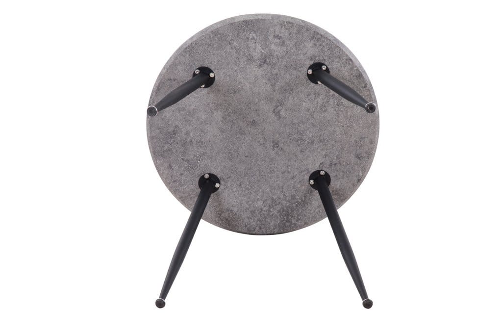 Round MDF Grey Top Dining Table_1