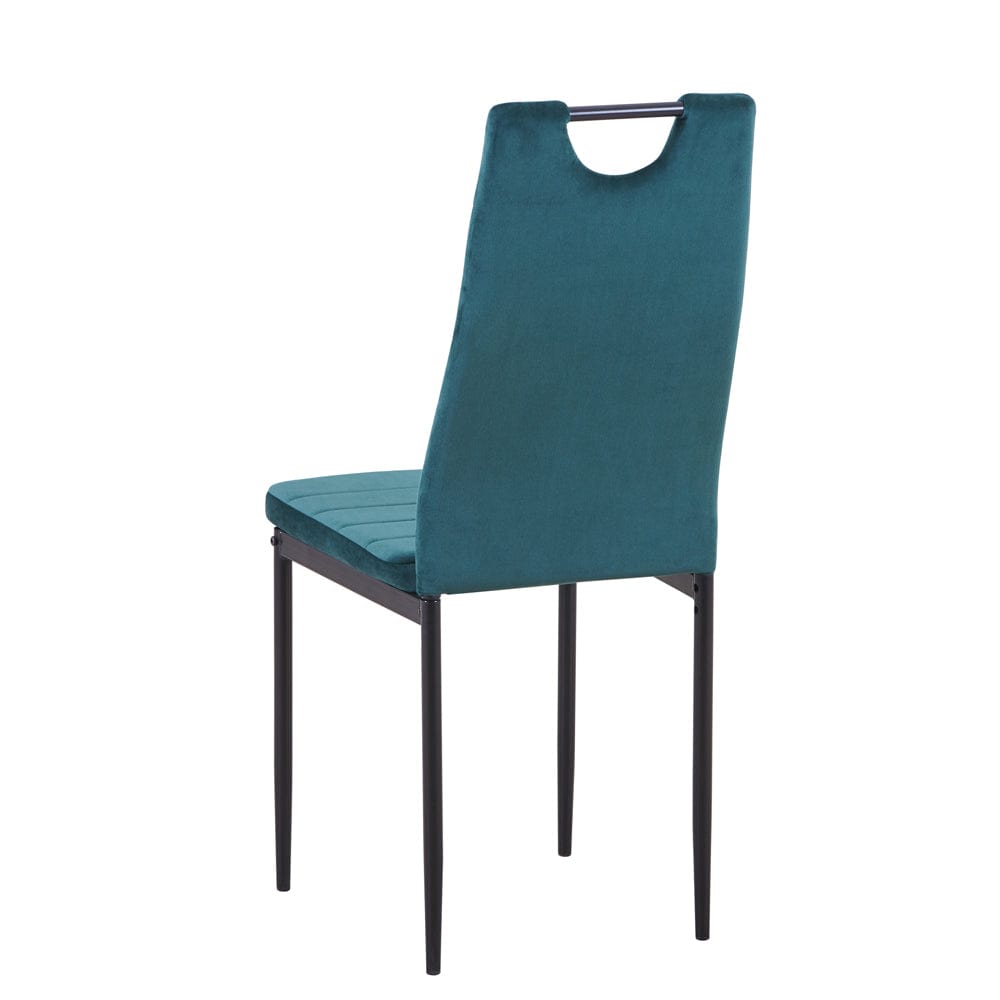 Green UKFR Velvet Dining Chairs_3