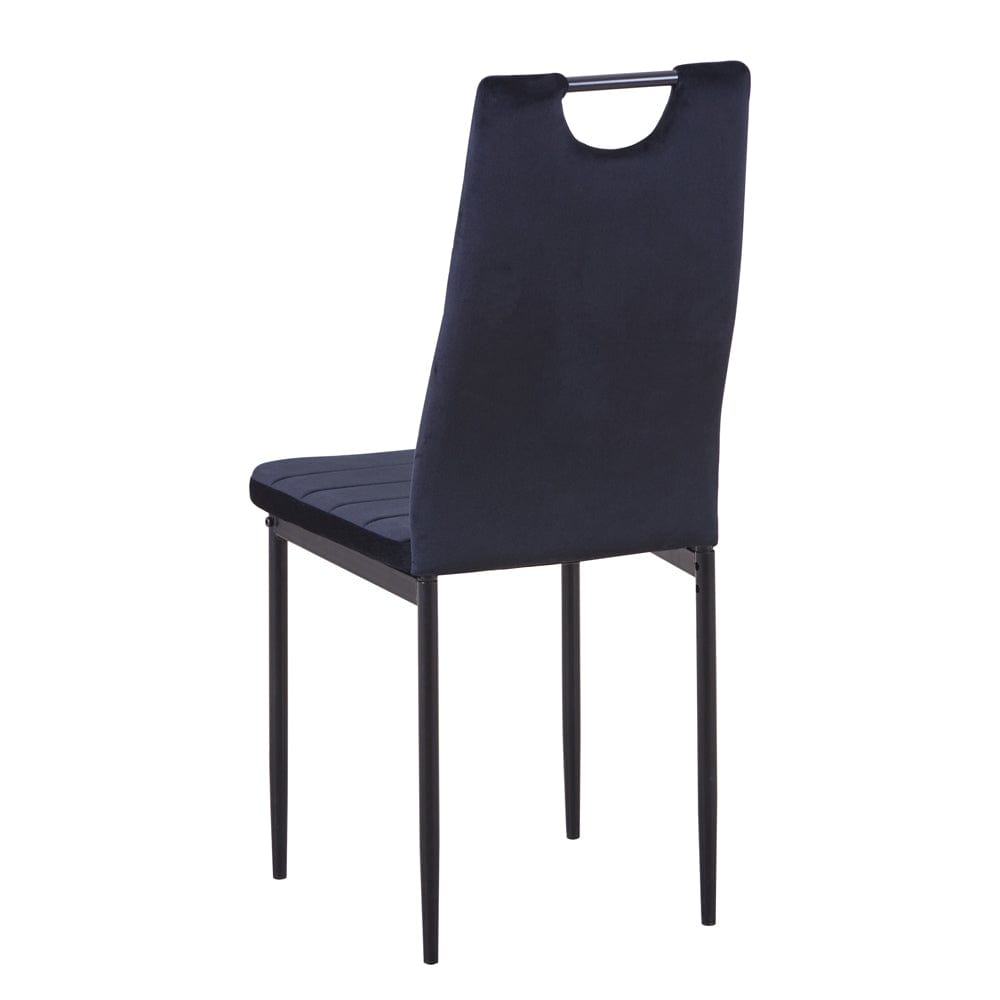 Black UKFR Velvet Dining Chairs_2