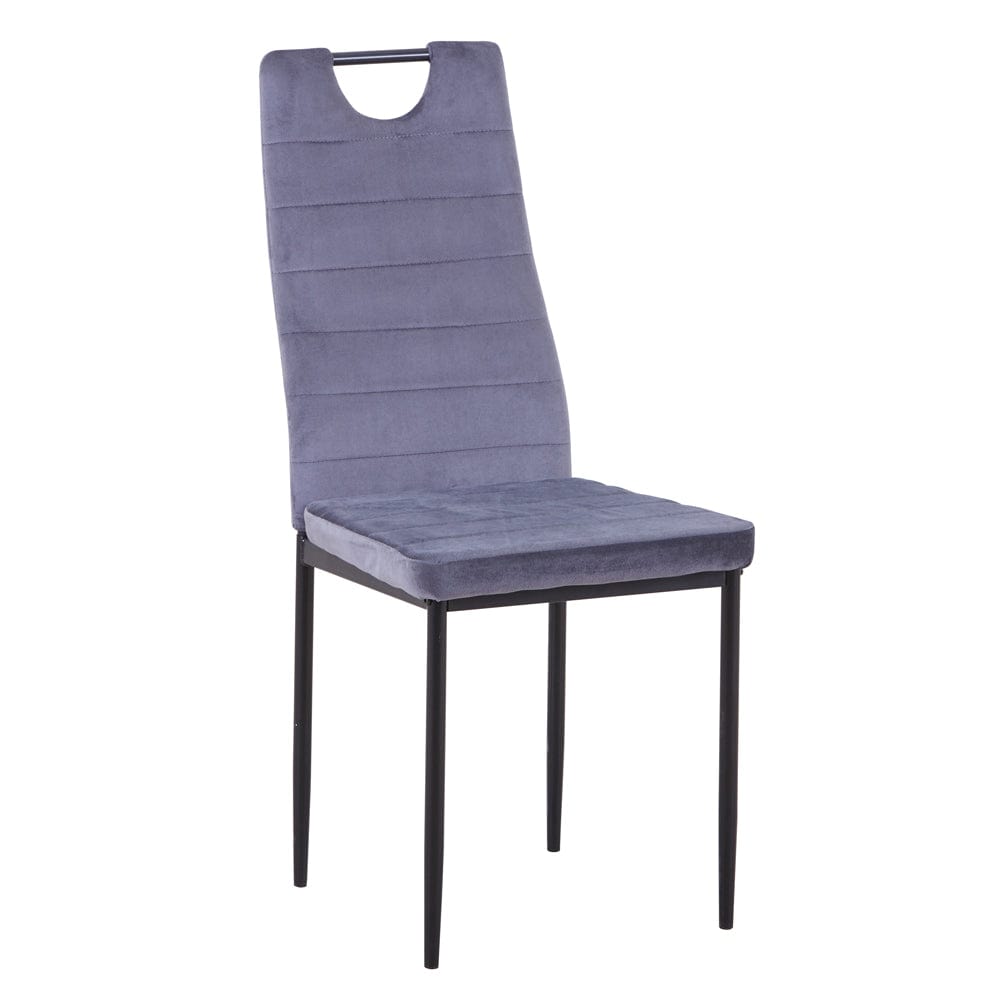 Grey UKFR Velvet Dining Chairs