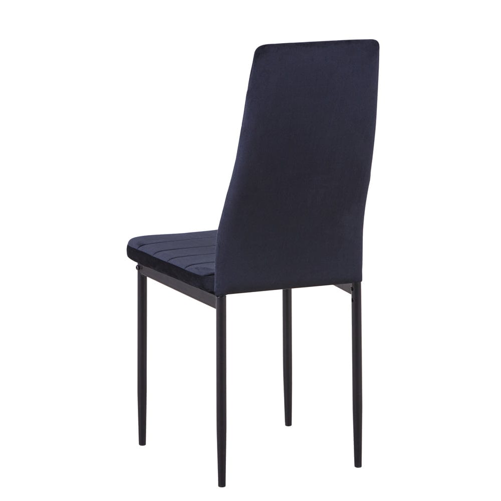 Black UKFR Velvet Dining Chair_1