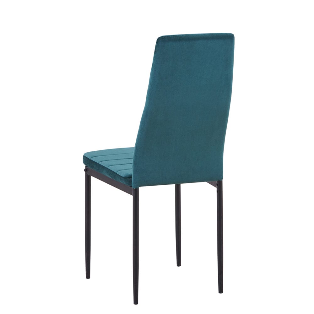 Green UKFR Velvet Dining Chairs 4pcs_3