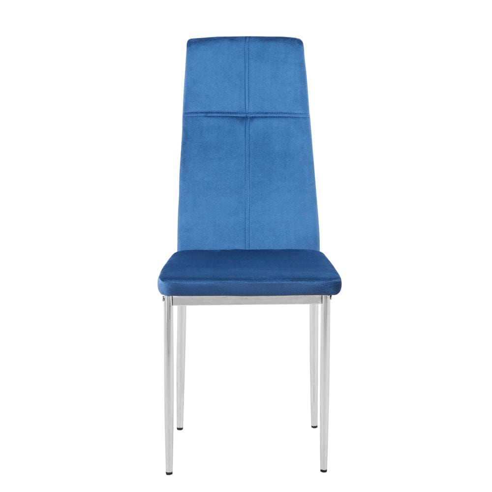 Blue UKFR Velvet Dining Chairs 2pcs_1
