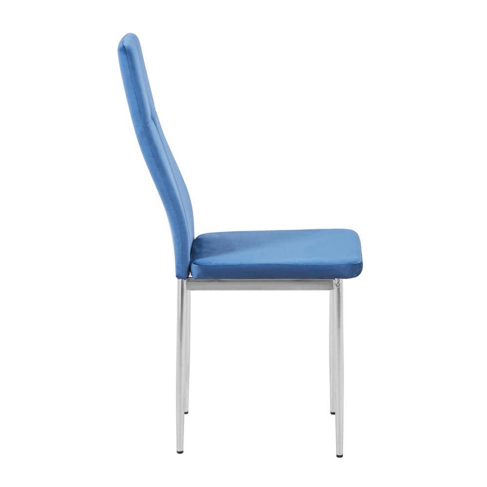 Blue UKFR Velvet Dining Chairs 2pcs_2