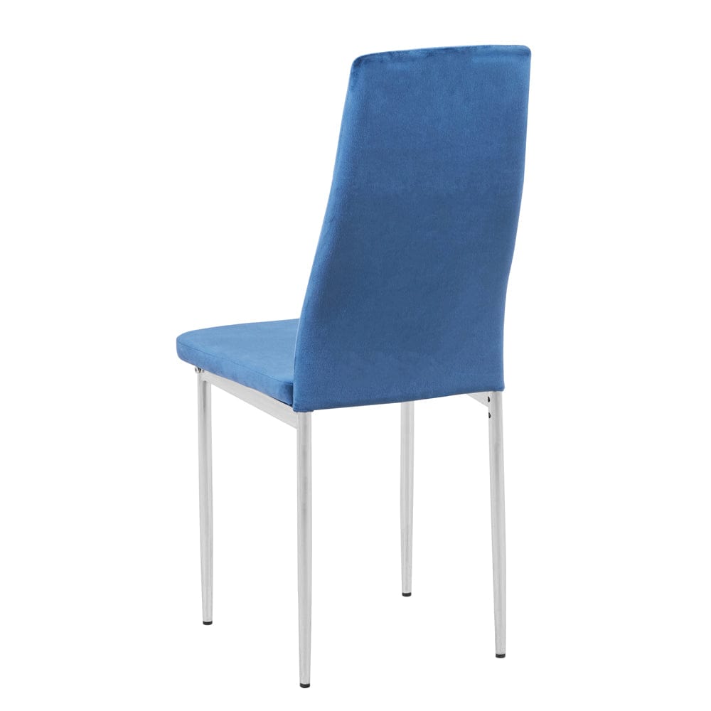 Blue UKFR Velvet Dining Chairs 2pcs_3