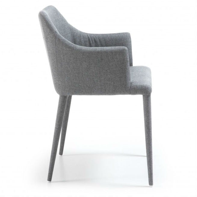 Fabric Dining Chair Light Grey_1