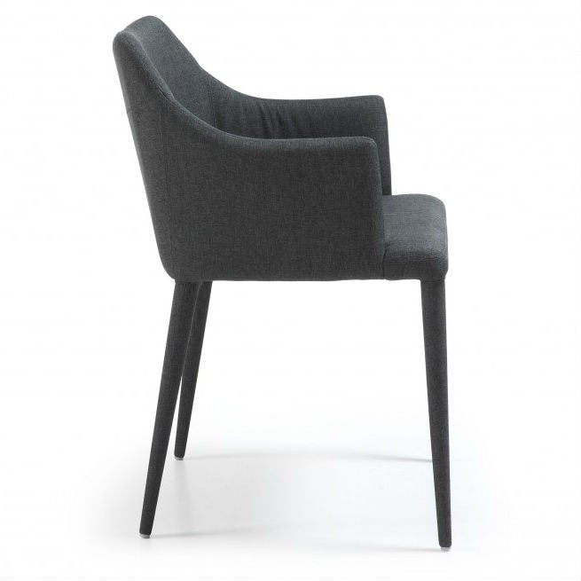 Fabric Dining Chair Dark Grey_1 