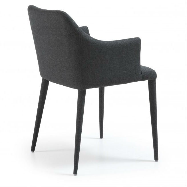 Fabric Dining Chair Dark Grey_2