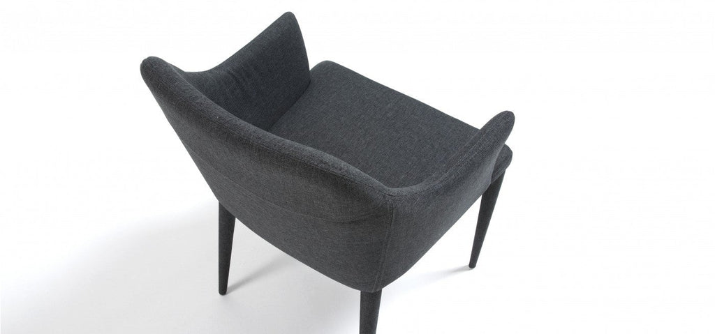 Fabric Dining Chair Dark Grey_3