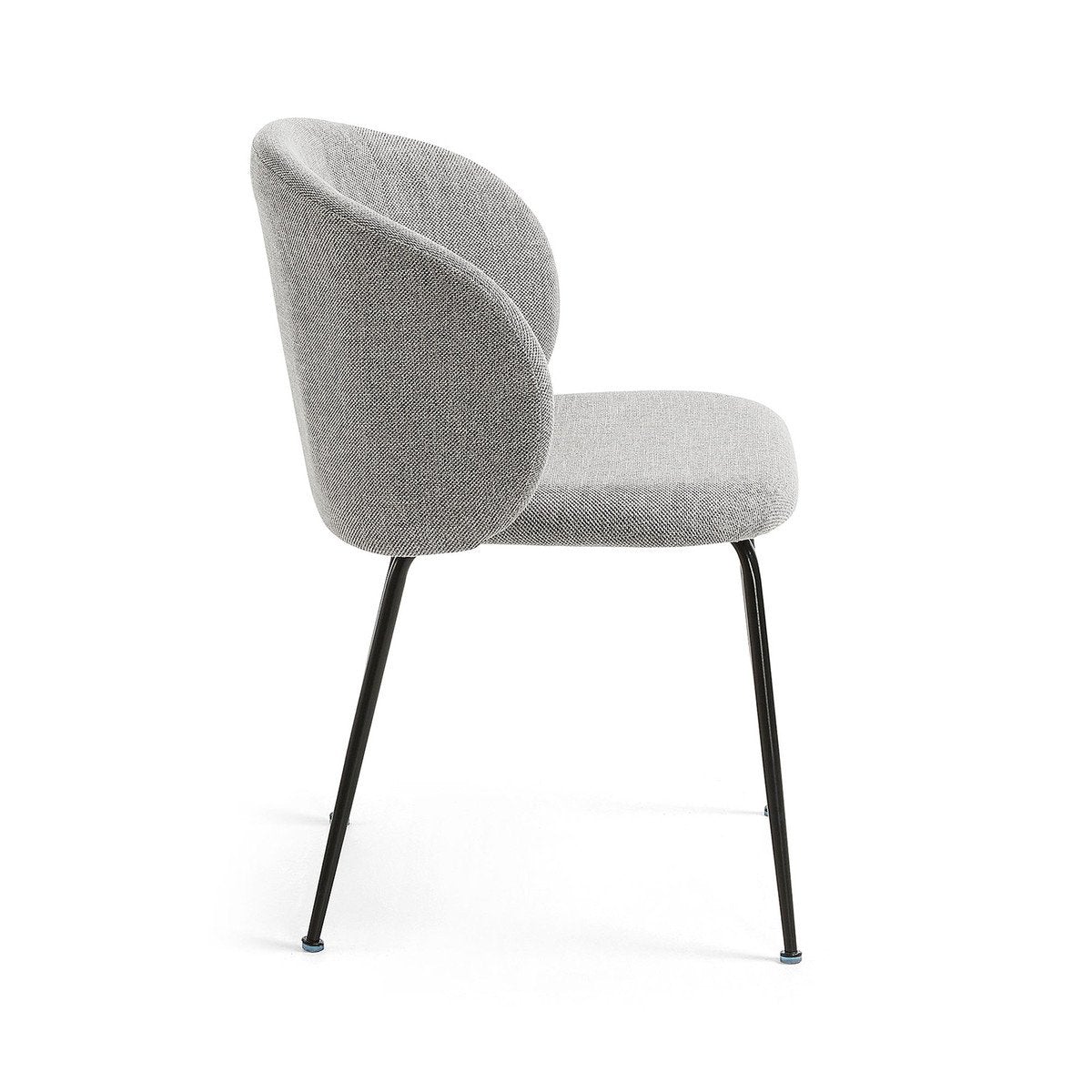 Light Grey Fabric Dining Chair_1