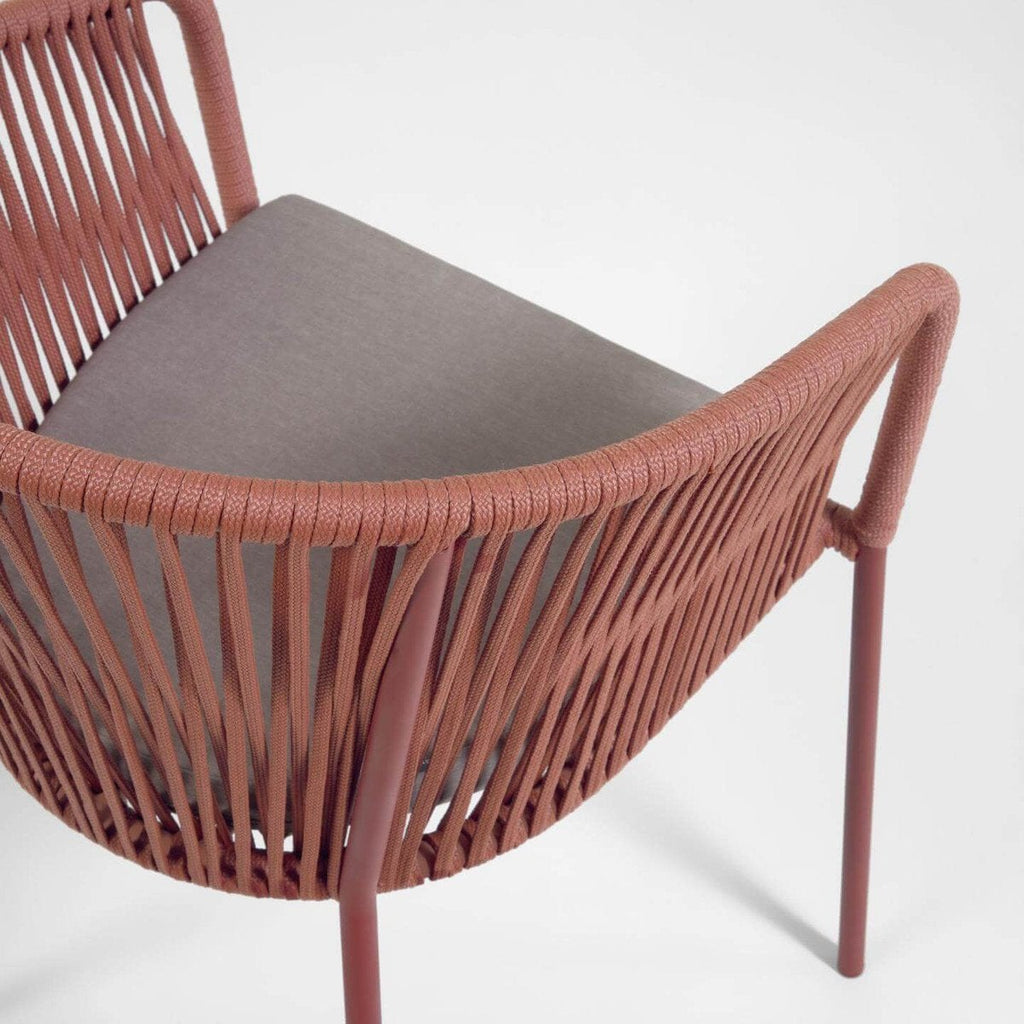 Rope Dining Chair in Terracotta_2