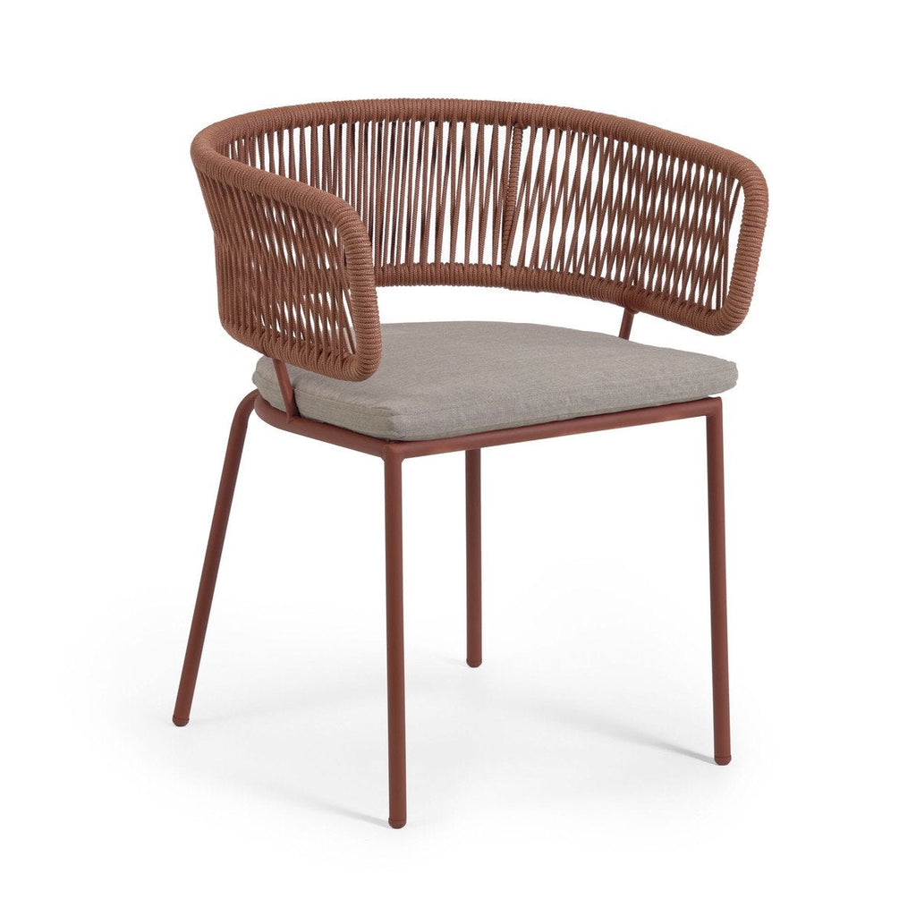  Rope Dining Chair in Terracotta