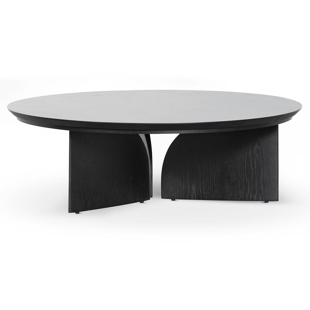 1.1m Round Coffee Table - Black_1
