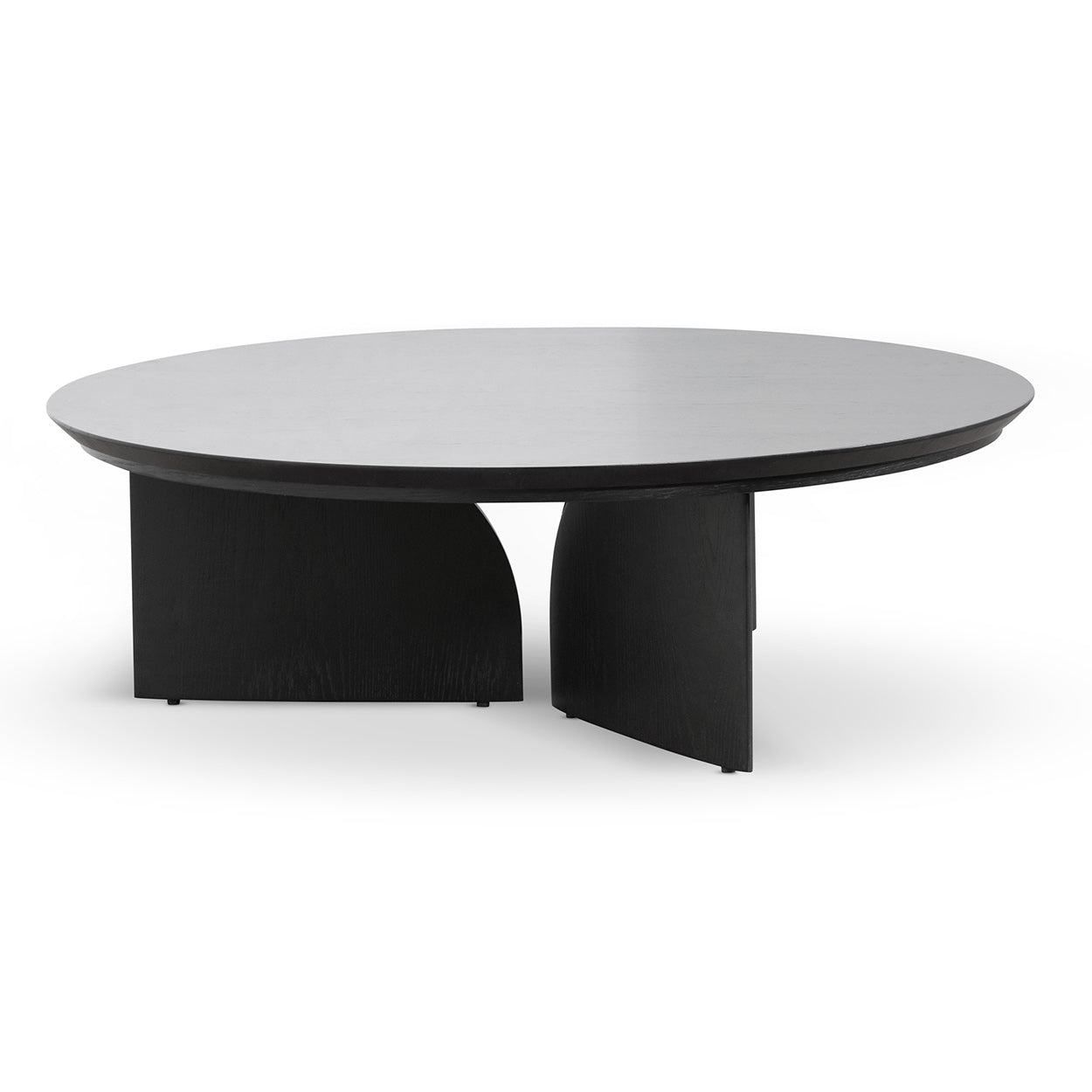1.1m Round Coffee Table - Black_2