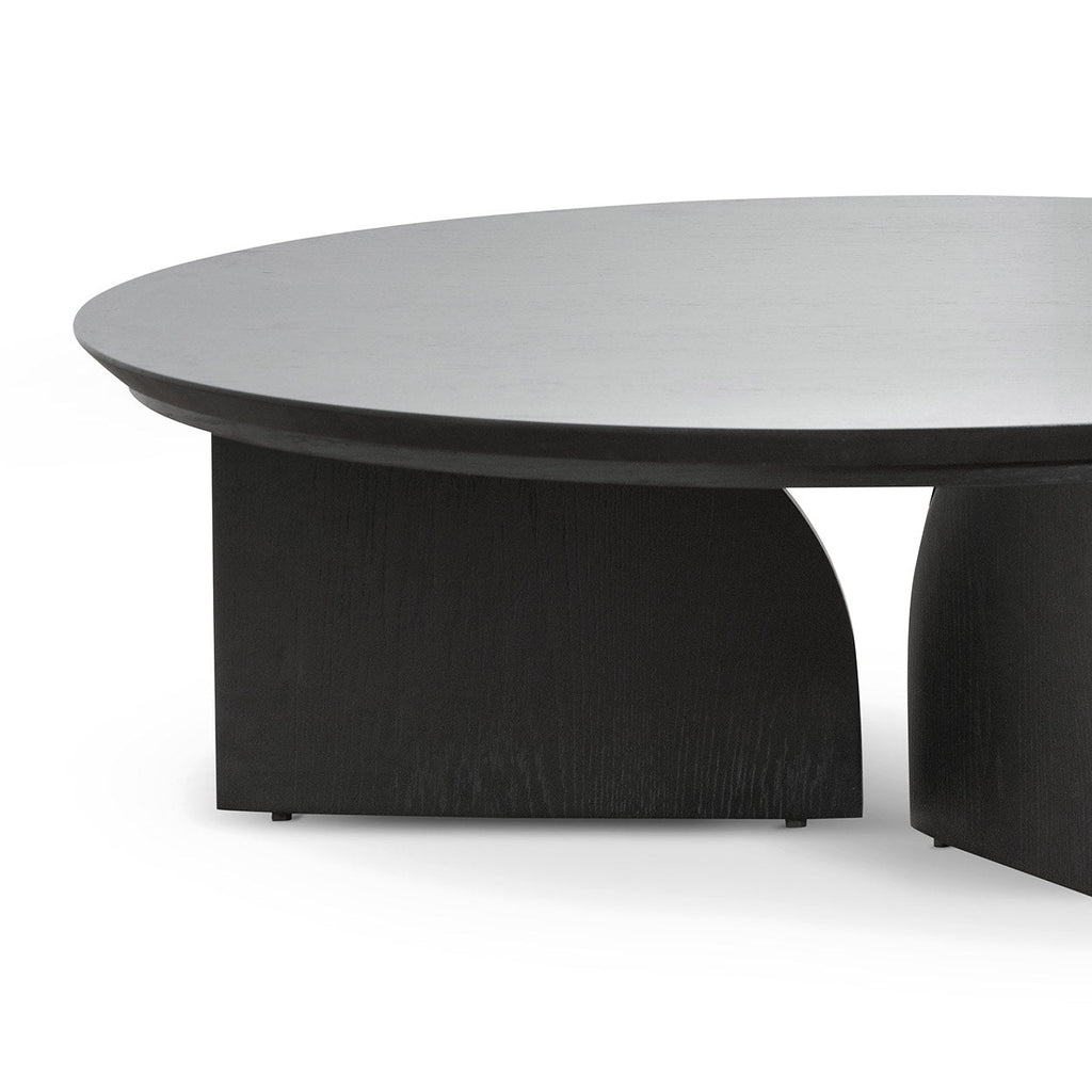 1.1m Round Coffee Table - Black_3
