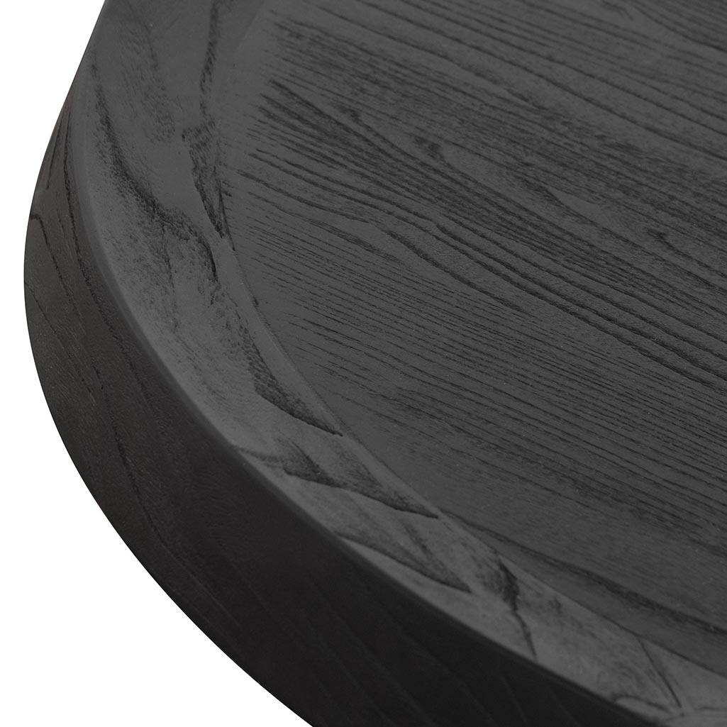 100cm Round Coffee Table - Black_6