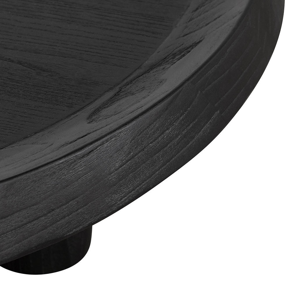 100cm Round Coffee Table - Black_7