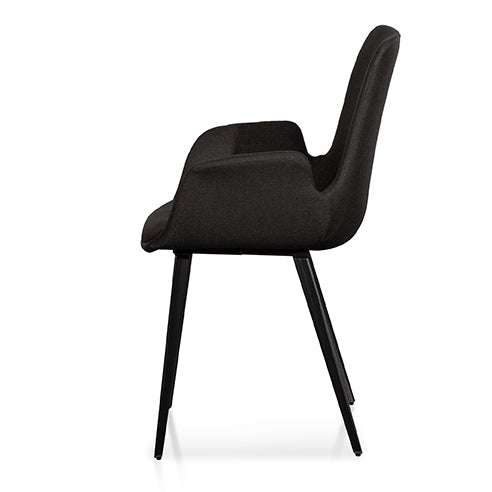 Fabric Dining Chair – Black_9