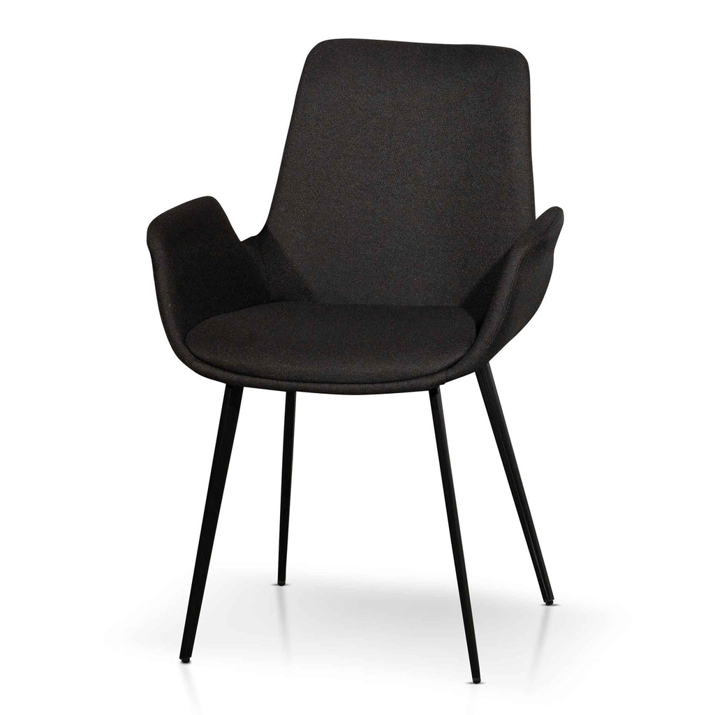 Fabric Dining Chair – Black_1