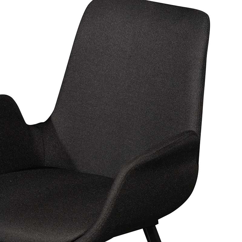 Fabric Dining Chair – Black_3