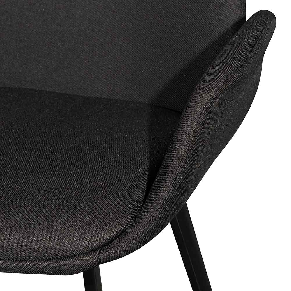 Fabric Dining Chair – Black_6