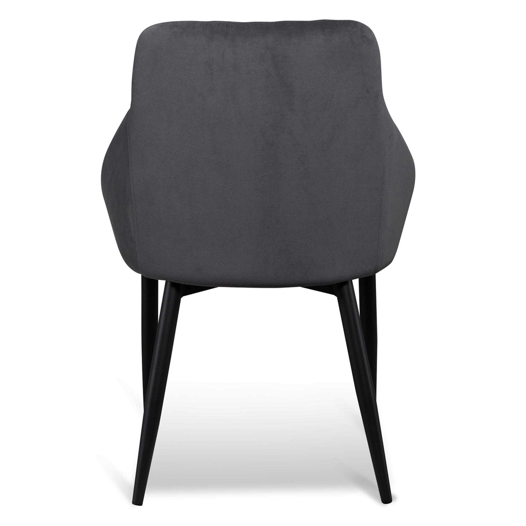 Dining Chair - Grey Velvet _4