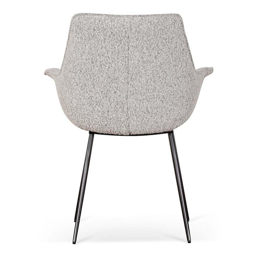 FondHouse Rona Fabric Dining Chair - Charcoal Boucle