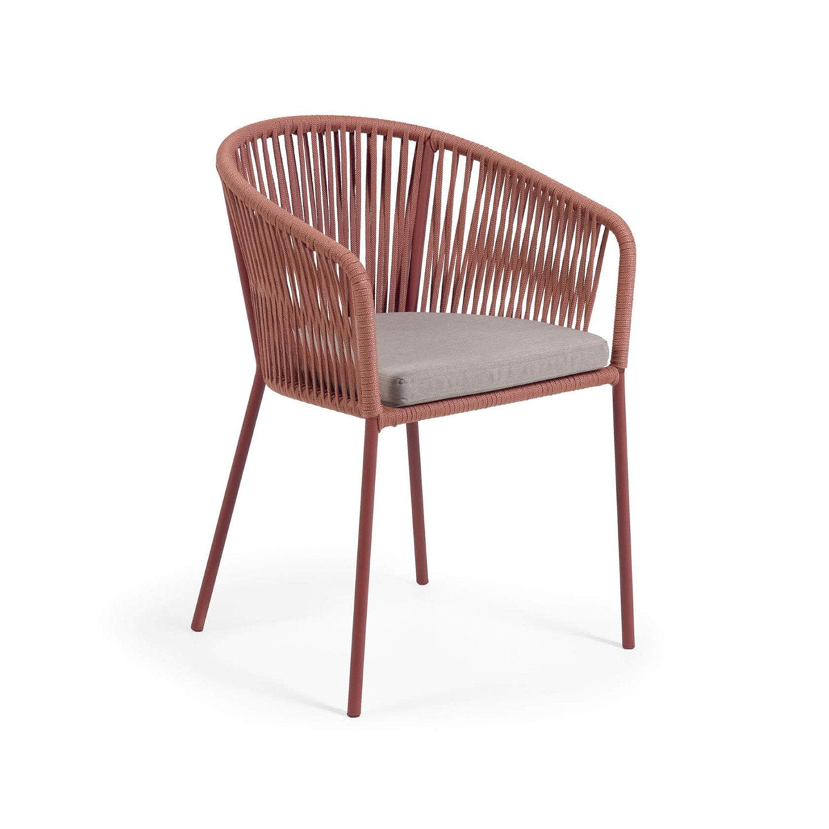 FondHouse Brigg Rope Dining Chair in Terracotta