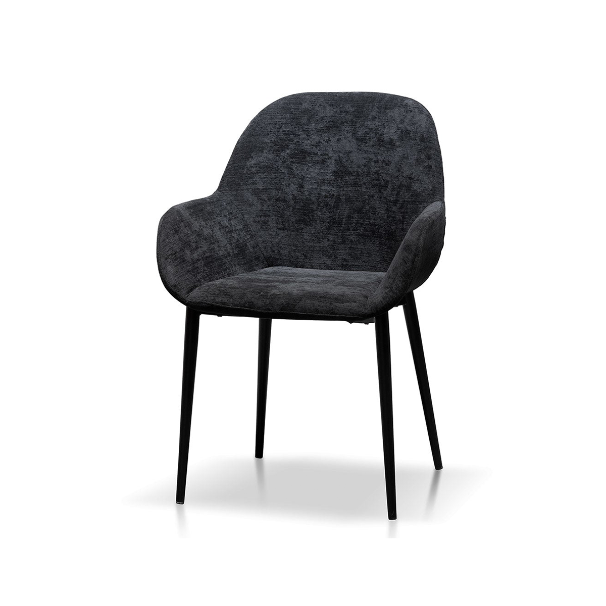 FondHouse Jayton Fabric Dining Chair - Black