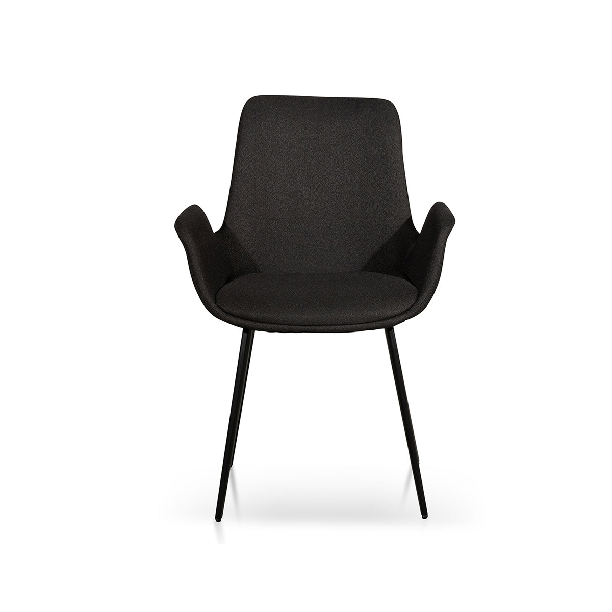 FondHouse Kurans Fabric Dining Chair – Black
