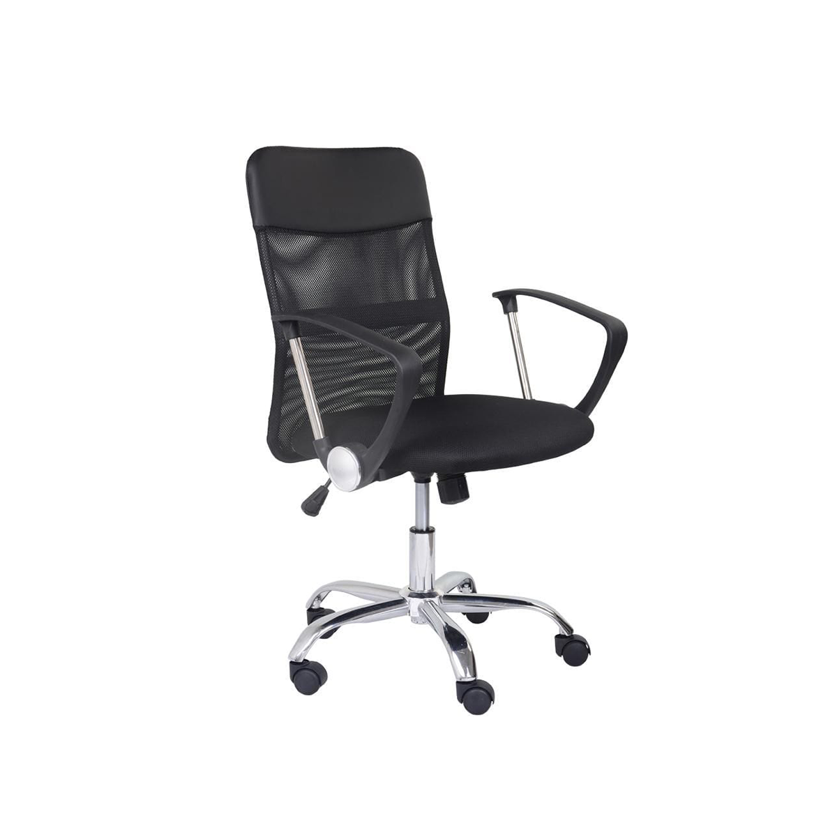 FondHouse Marion Office Chair Chromed legs Black