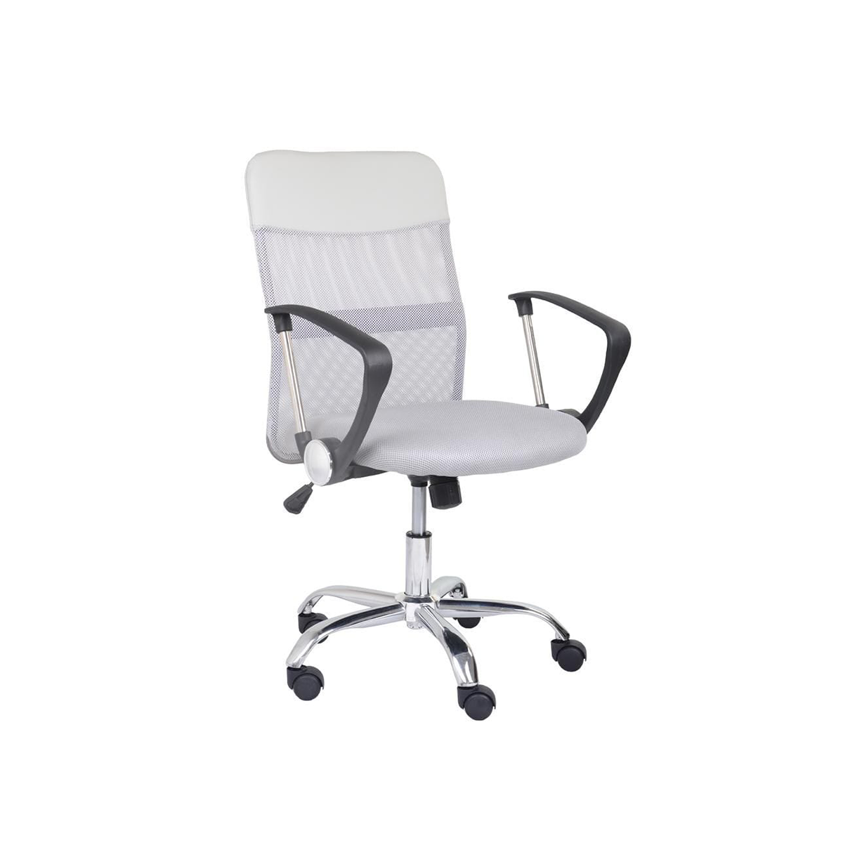 FondHouse Marion Office Chair Chromed legs White