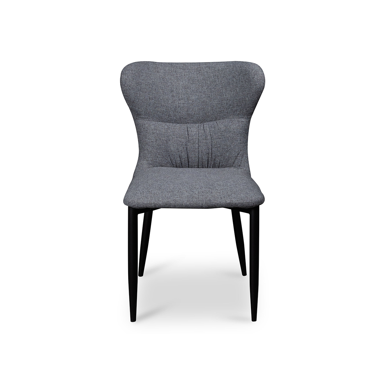 FondHouse Rze Pebble Grey with Black Legs Dining Chair