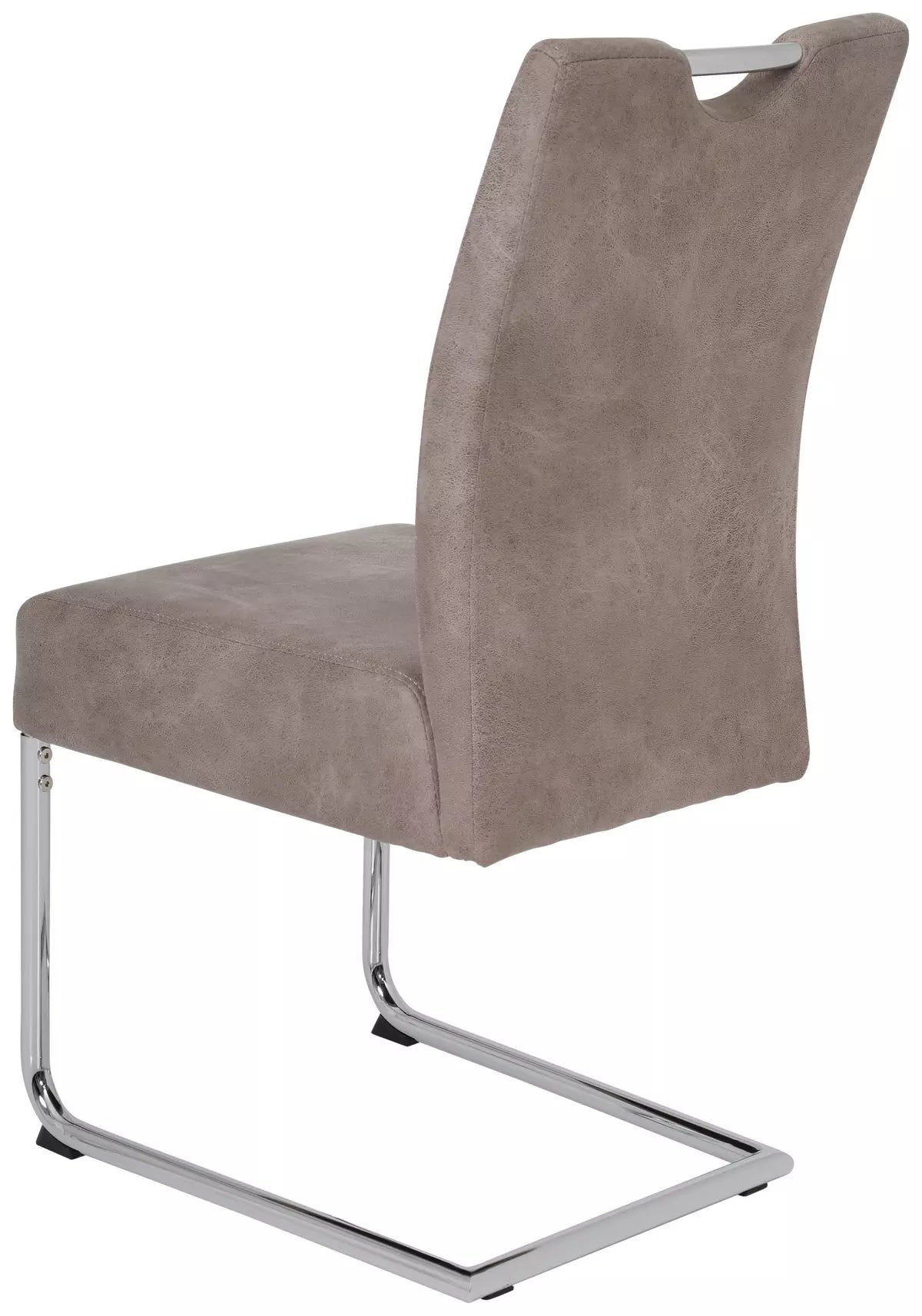 PU Dining Chair - Chromed Legs_1