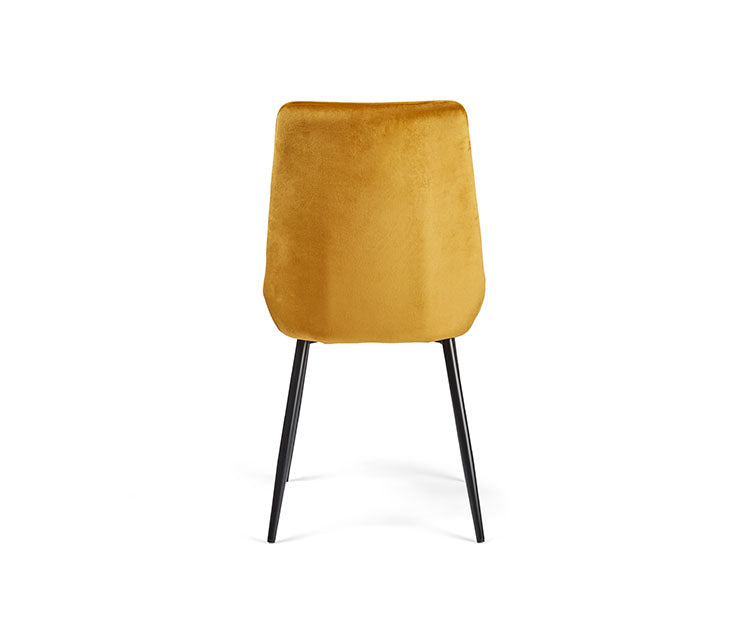 Dining Chair Mustard Velvet_3