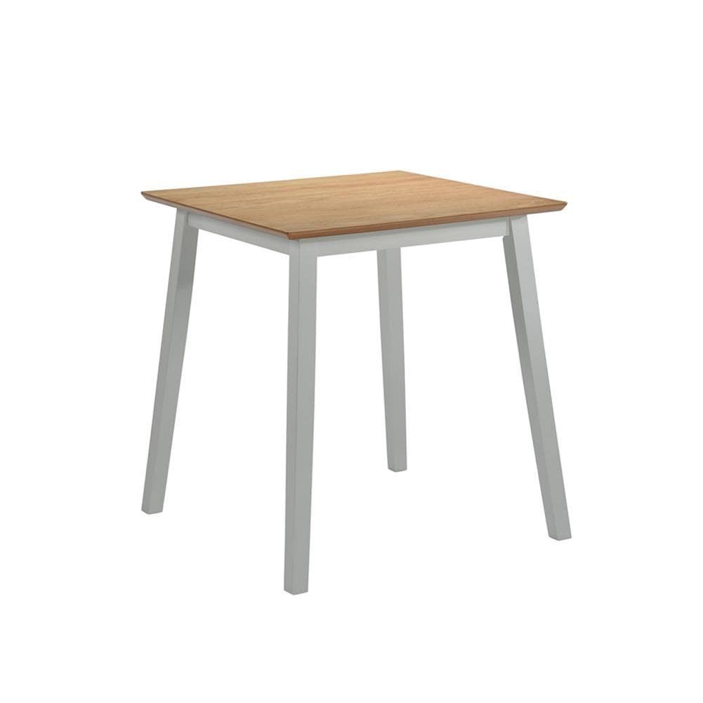Jaik Small Grey&Brwon Solid Wooden Dining Table