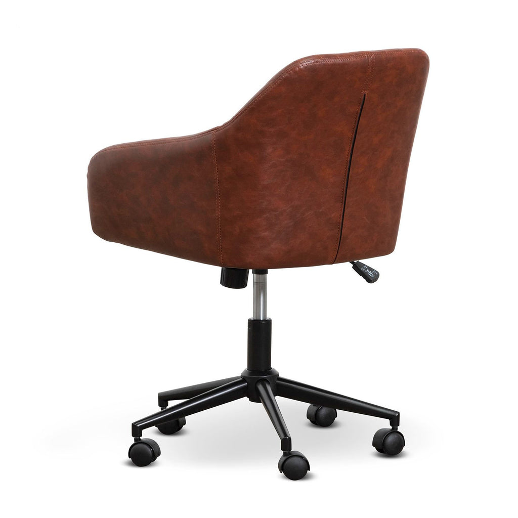 Alba Office Chair - Cinnamon Brown PU Leather OC6513-SE