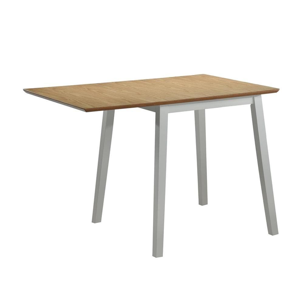 Pieta Small Grey&Brwon Solid Wooden Multifunctional Folding Dining Table