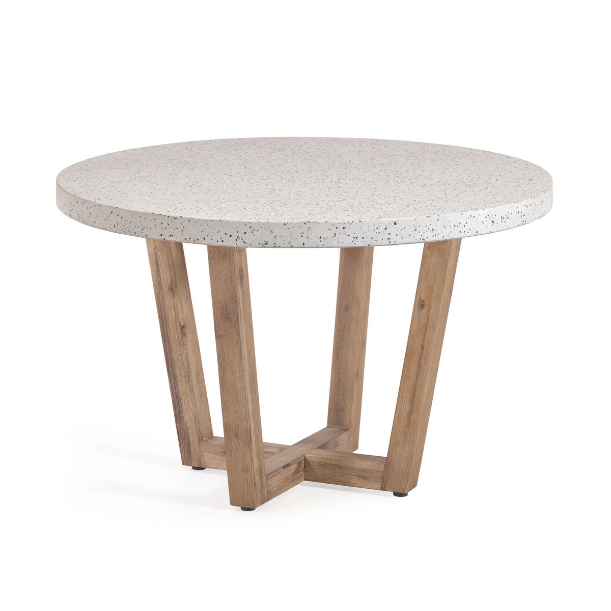 Outdoor Terrazzo Dining Table - White